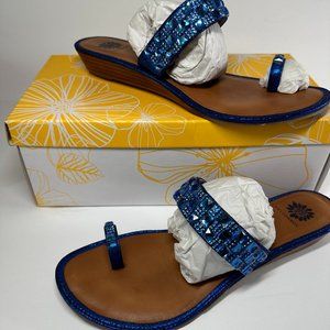Yellow Box Adaeze Blue Sandals Sz. 8.5M